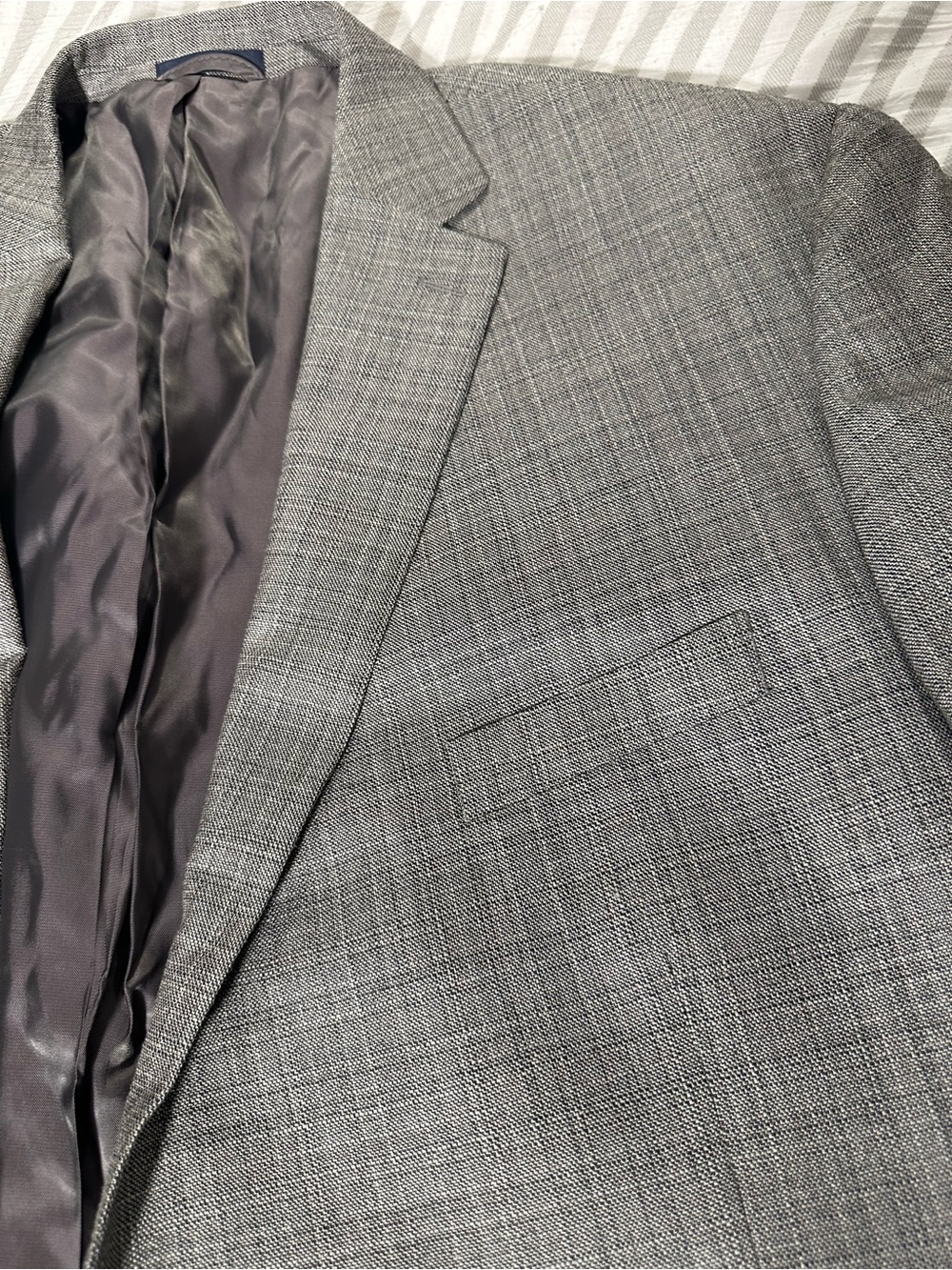 Ralph by Ralph Lauren Gray Plaid Sport Coat blazer silk/ wool blend 54R